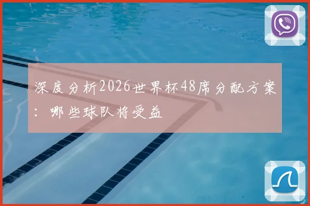深度分析2026世界杯48席分配方案：哪些球队将受益